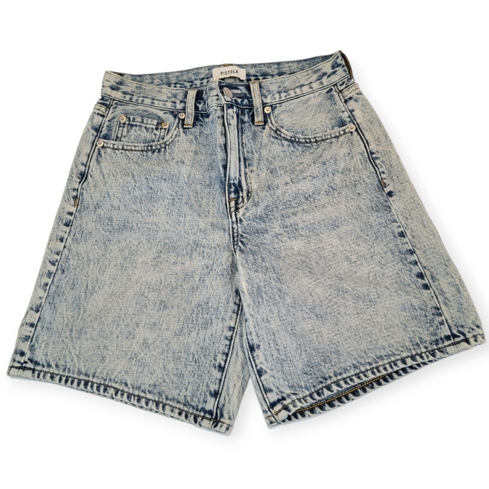 pistola Light Wash Denim Jean Shorts